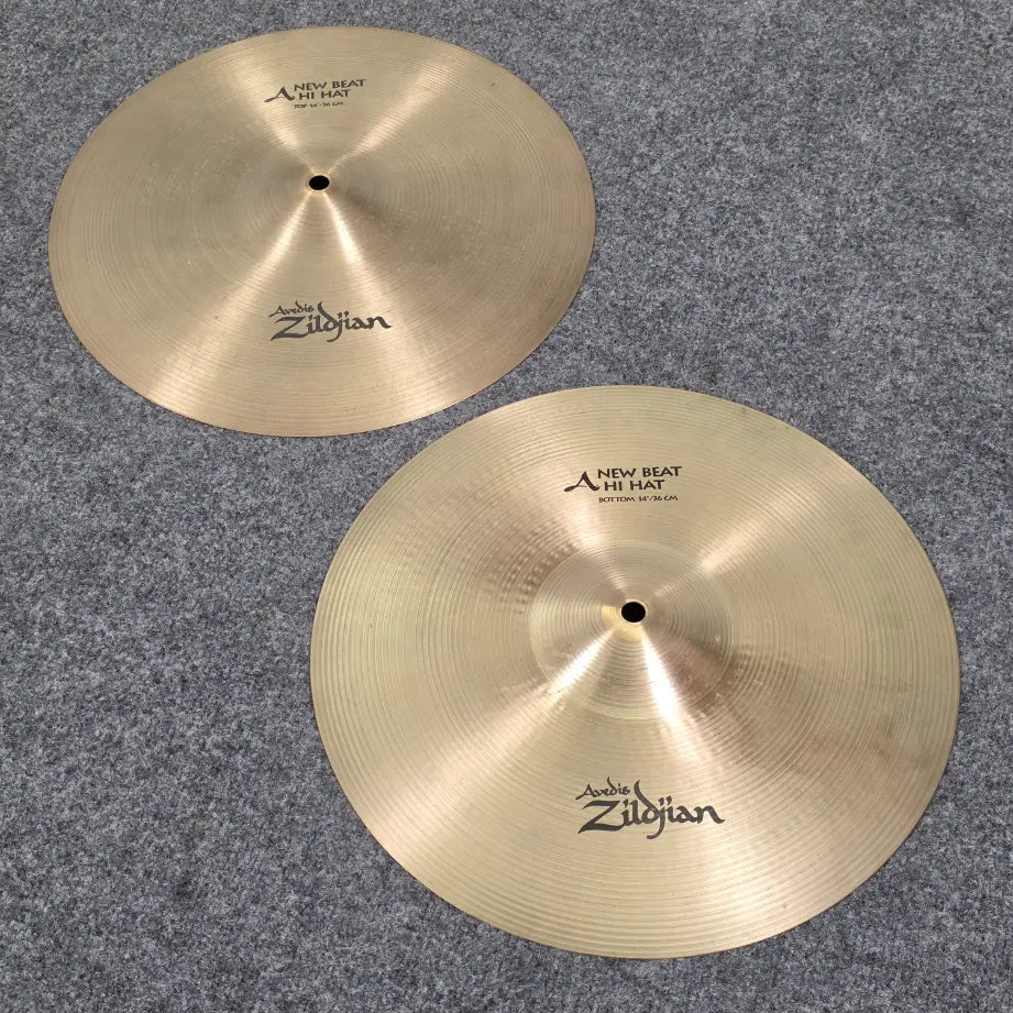 Used Zildjian A New Beat Hi Hat Cymbals 14" - Good - Drum Center Of Portsmouth