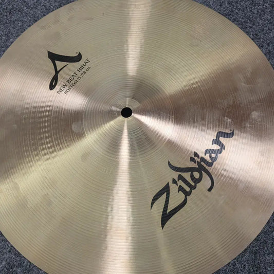 Used Zildjian A New Beat Hi Hat Cymbals 15" 1072/1648 grams - Very Good - Drum Center Of Portsmouth