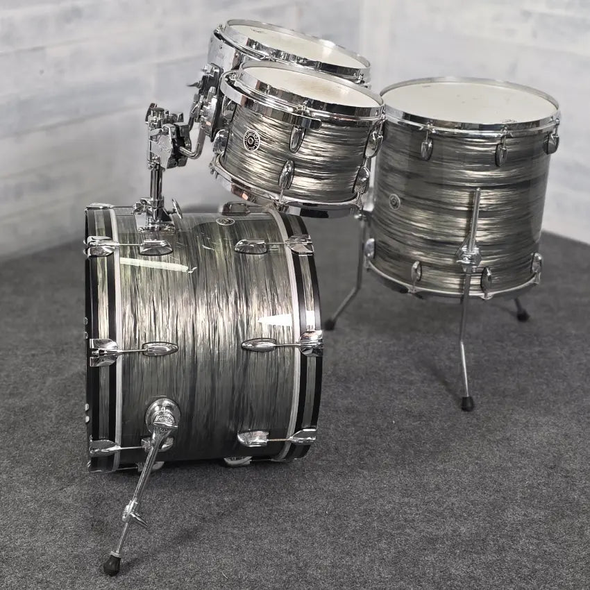Used Gretsch Brooklyn 4pc Drum Set Grey Oyster - Good - Drum Center Of Portsmouth