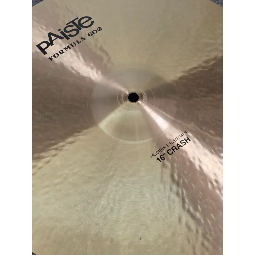Used Paiste Formula 602 Modern Essentials Crash Cymbal 16" - Very Good - Drum Center Of Portsmouth