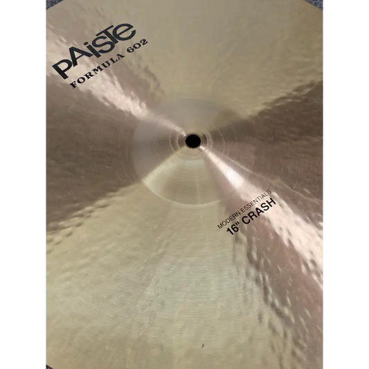 Used Paiste Formula 602 Modern Essentials Crash Cymbal 16" - Very Good - Drum Center Of Portsmouth