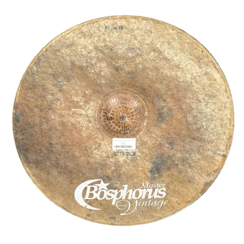 Used Bosphorus Master Vintage Crash Cymbal 19" 1470 grams - Very Good - Drum Center Of Portsmouth