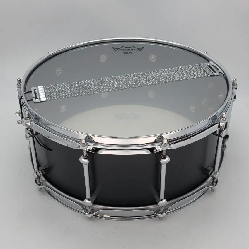 Used Noble & Cooley Alloy Classic Snare Drum Black w/Chrome Hw - Very Good - Drum Center Of Portsmouth