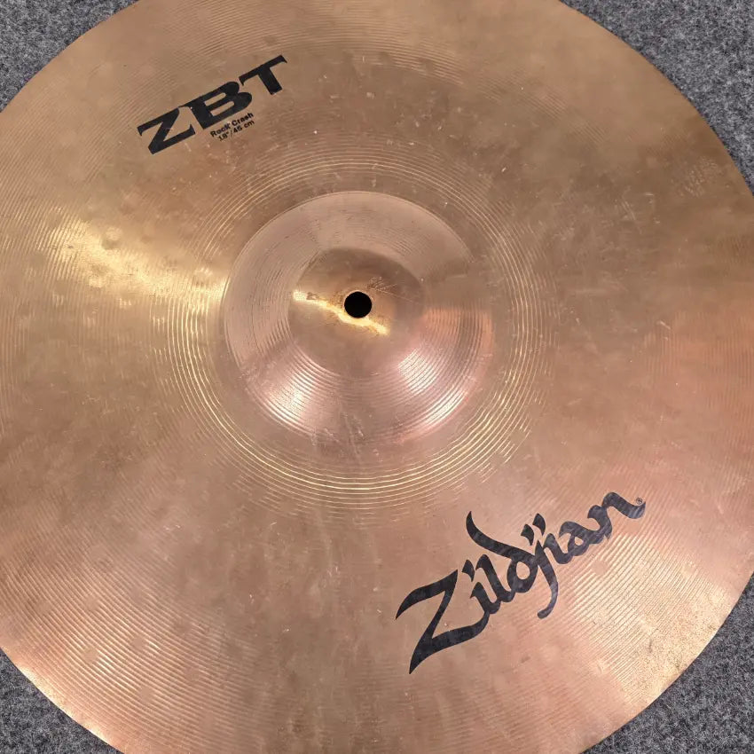 Used Zildjian ZBT Rock Crash Cymbal 18" - Fair - Drum Center Of Portsmouth