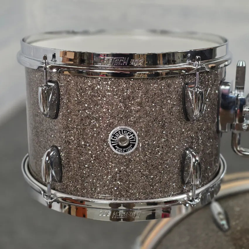 Used Gretsch Brooklyn 3pc Drum Set Pewter Sparkle - Very Good - Drum Center Of Portsmouth