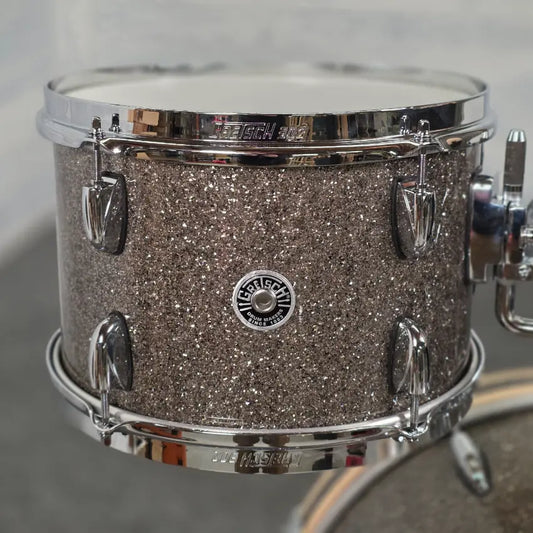 Used Gretsch Brooklyn 3pc Drum Set Pewter Sparkle - Very Good - Drum Center Of Portsmouth