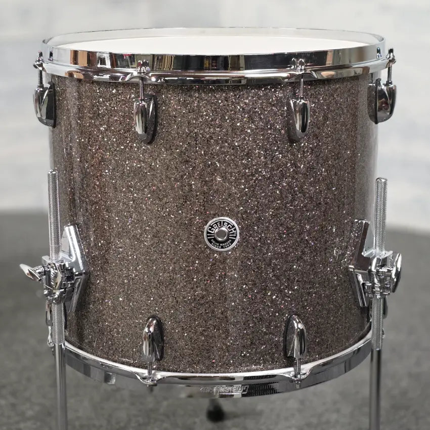 Used Gretsch Brooklyn 3pc Drum Set Pewter Sparkle - Very Good - Drum Center Of Portsmouth
