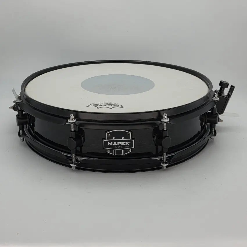 Used Mapex MPX Maple/Poplar Piccolo Snare Drum 14x3.5 Midnight Black - Very Good - Drum Center Of Portsmouth