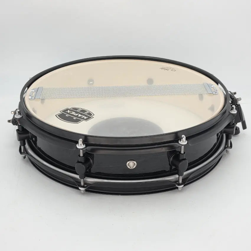 Used Mapex MPX Maple/Poplar Piccolo Snare Drum 14x3.5 Midnight Black - Very Good - Drum Center Of Portsmouth