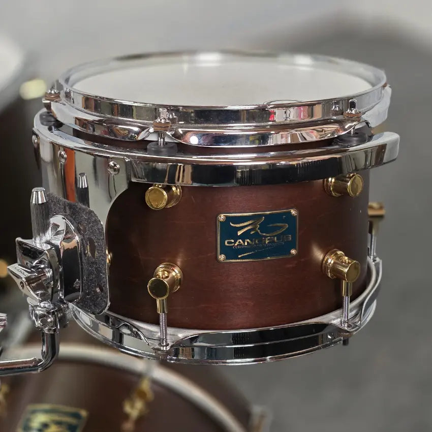 Used Canopus RFM Club 4pc Drum Set Bitter Brown Oil - Good - Drum Center Of Portsmouth