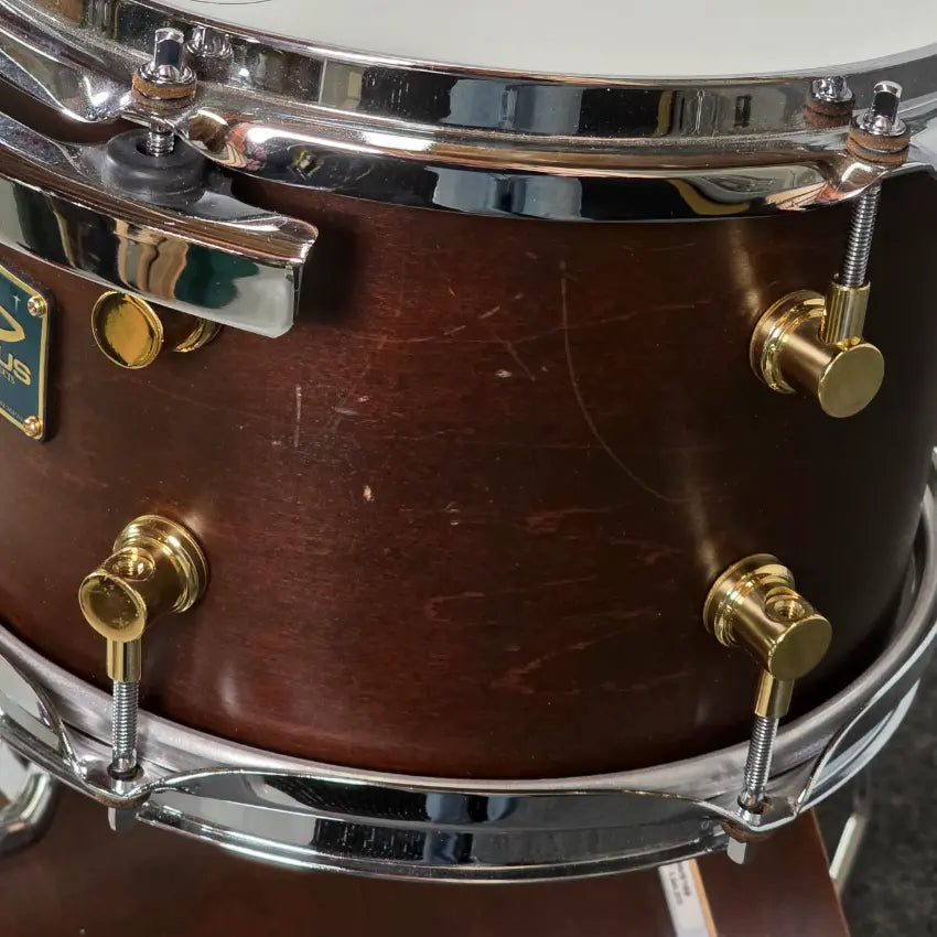 Used Canopus RFM Club 4pc Drum Set Bitter Brown Oil - Good - Drum Center Of Portsmouth