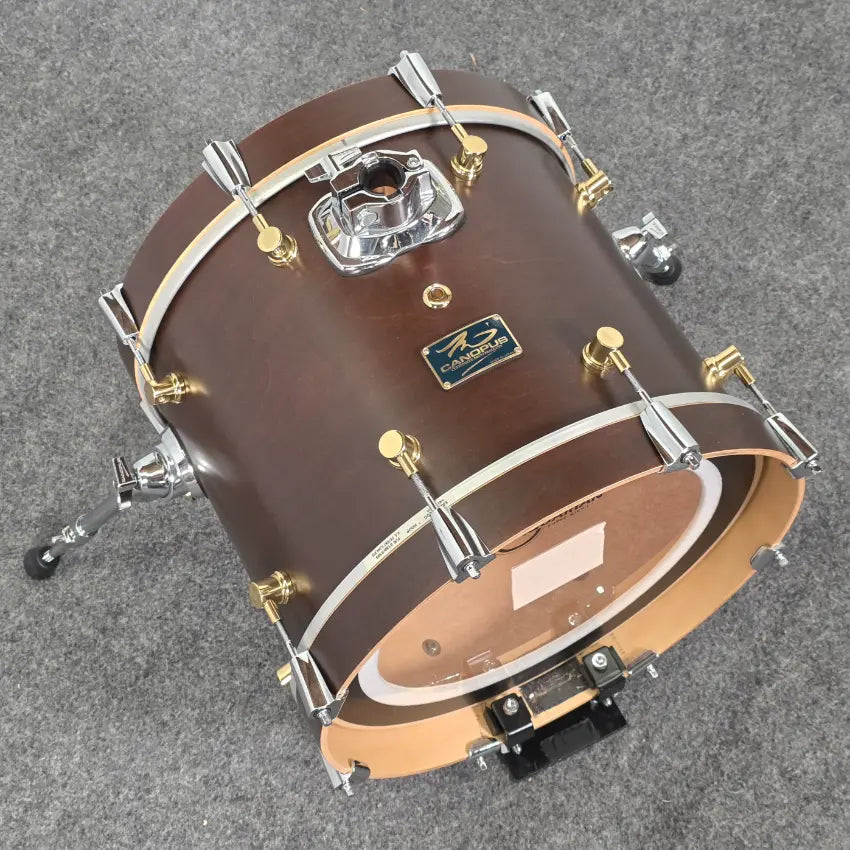 Used Canopus RFM Club 4pc Drum Set Bitter Brown Oil - Good - Drum Center Of Portsmouth