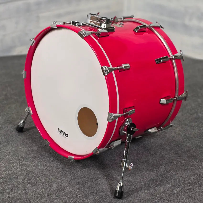Used Pearl World Series Bass Drum 22x16 Red Gloss - Very Good - Drum Center Of Portsmouth