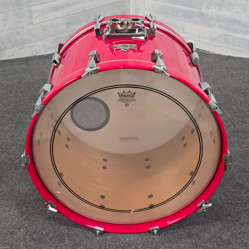 Used Pearl World Series Bass Drum 22x16 Red Gloss - Very Good - Drum Center Of Portsmouth