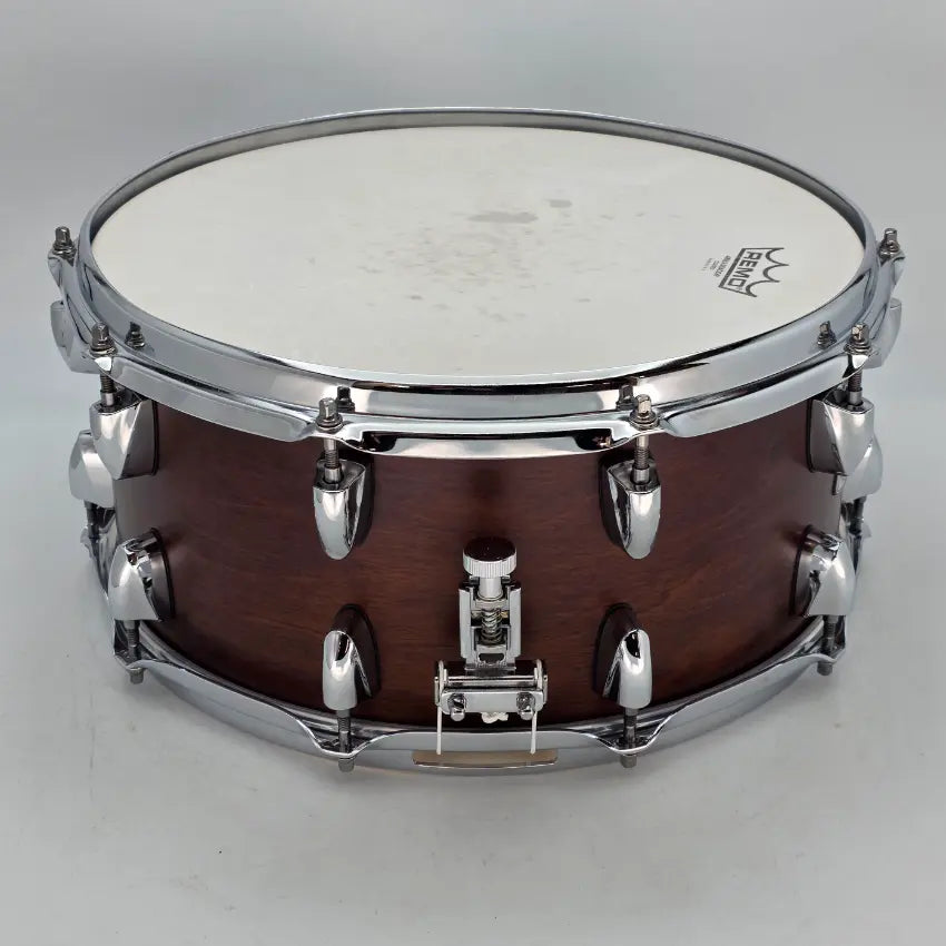 Used Yamaha Tour Custom Maple Snare Drum 14x6.5 Chocolate Satin - Very Good - Drum Center Of Portsmouth