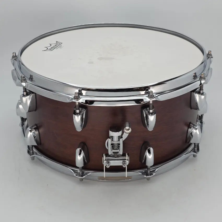 Used Yamaha Tour Custom Maple Snare Drum 14x6.5 Chocolate Satin - Very Good - Drum Center Of Portsmouth
