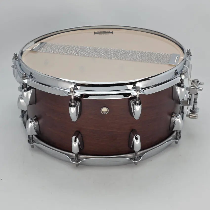 Used Yamaha Tour Custom Maple Snare Drum 14x6.5 Chocolate Satin - Very Good - Drum Center Of Portsmouth