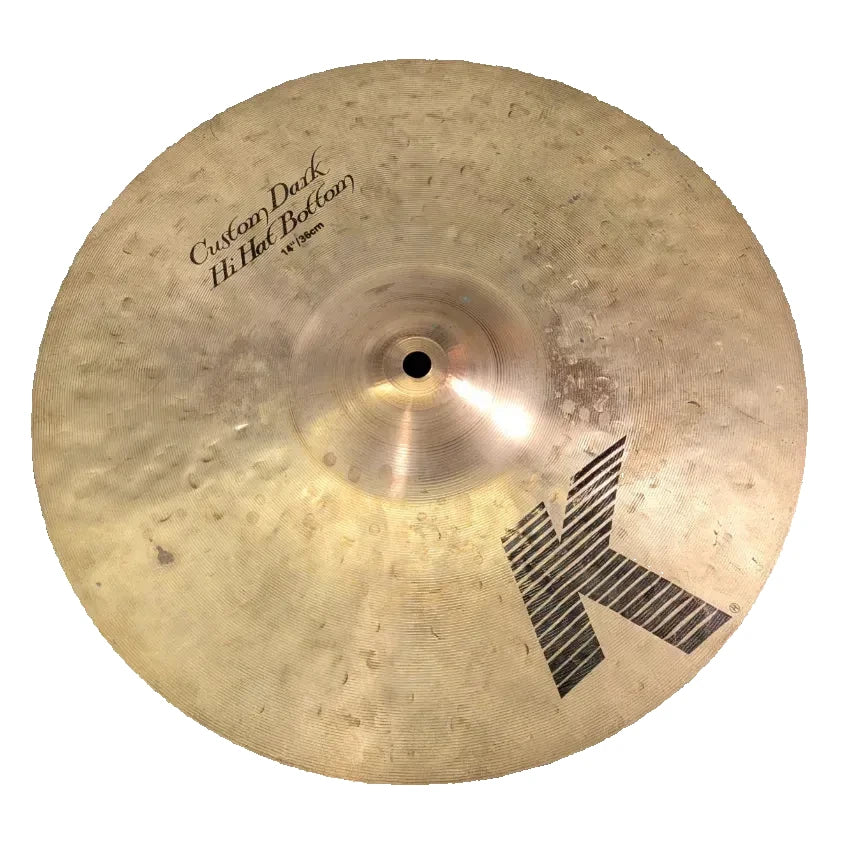 Used Zildjian K Custom Dark Hi Hat Cymbals 14" - Good - Drum Center Of Portsmouth