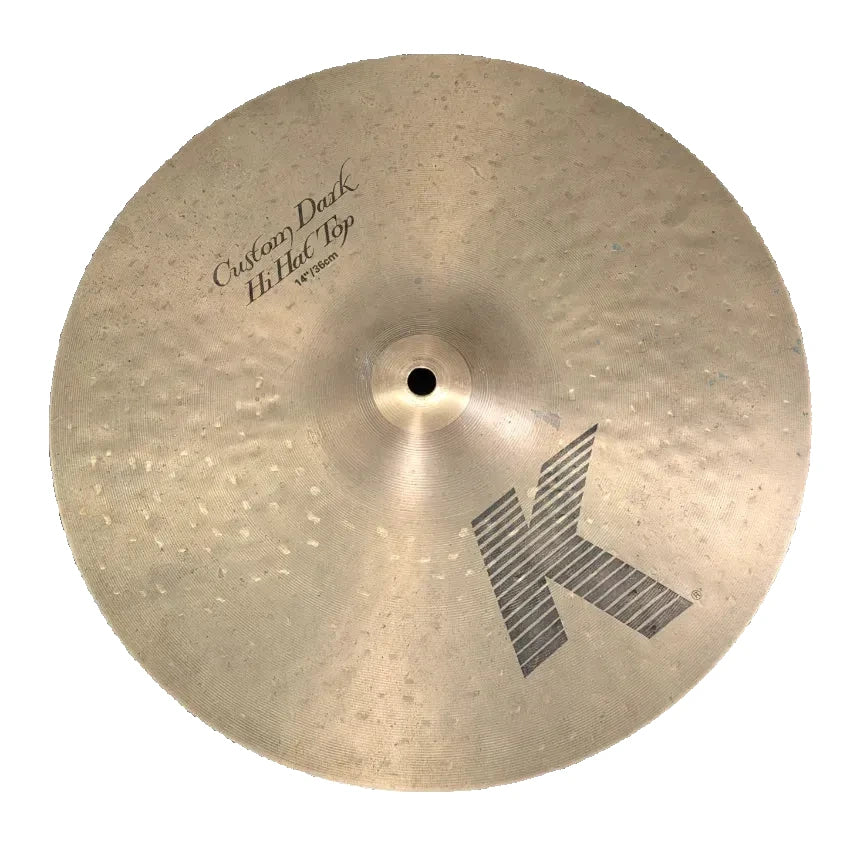 Used Zildjian K Custom Dark Hi Hat Cymbals 14" - Good - Drum Center Of Portsmouth