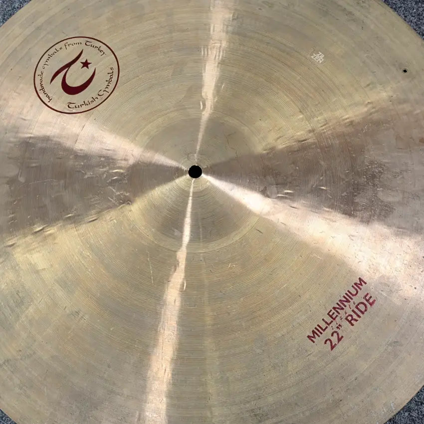 Used Turkish Millennium Ride Cymbal 22" 2310 grams - Good - Drum Center Of Portsmouth
