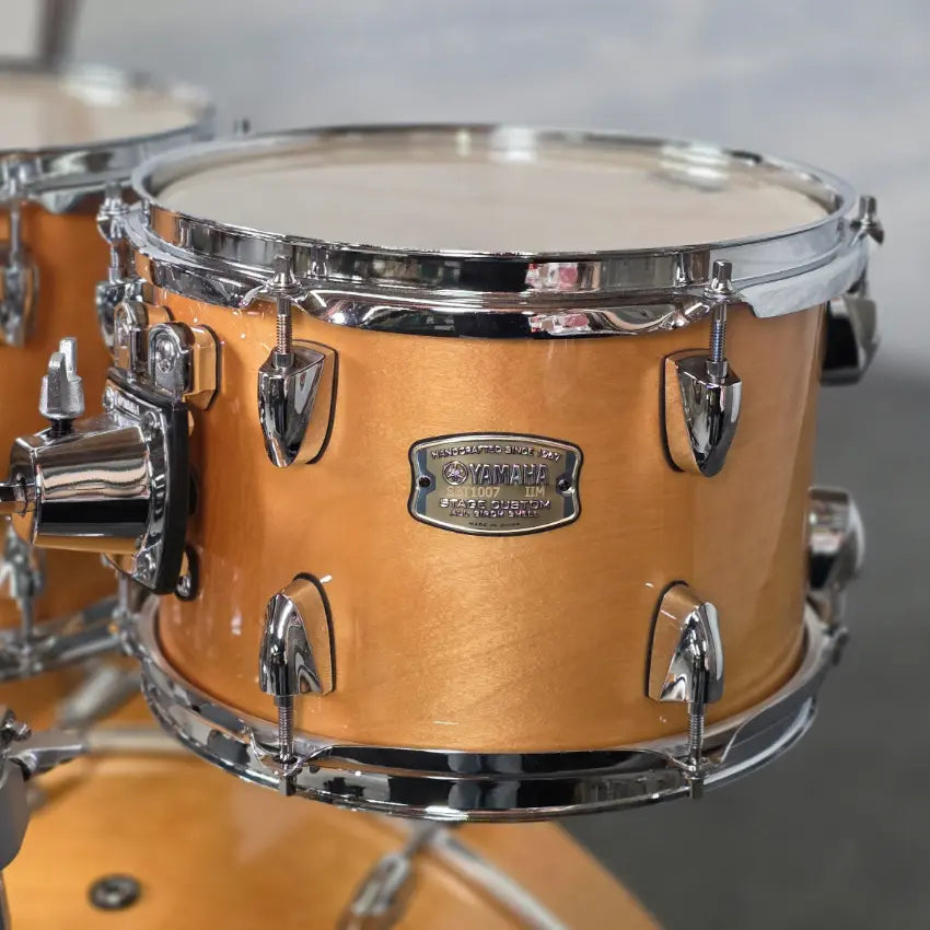 Used Yamaha Stage Custom 5pc Drum Set Natural Wood - Very Good - Drum Center Of Portsmouth