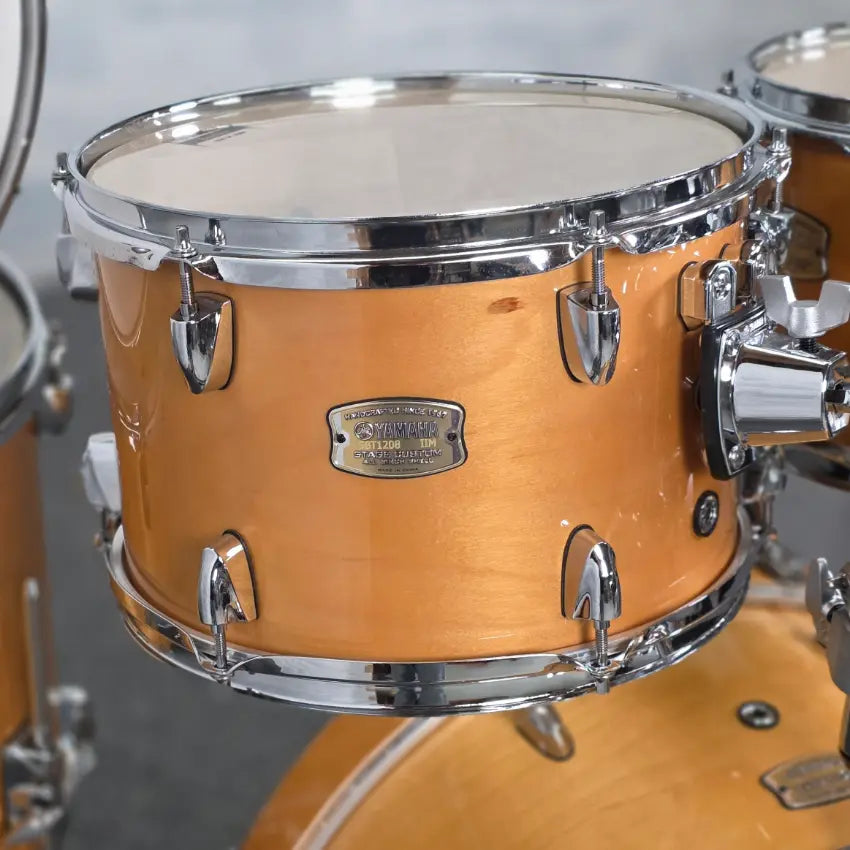 Used Yamaha Stage Custom 5pc Drum Set Natural Wood - Very Good - Drum Center Of Portsmouth