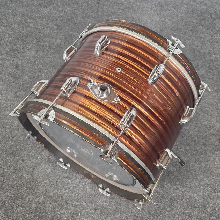 Used Vintage 4pc MIJ Stencil Drum Set Tiger Oyster - Good - Drum Center Of Portsmouth