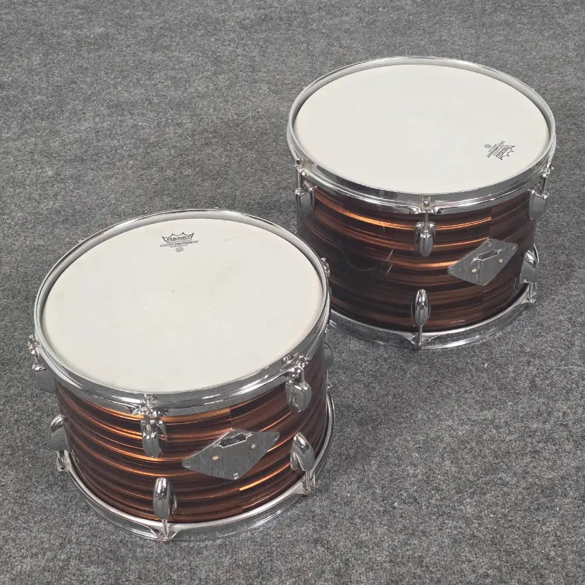 Used Vintage 4pc MIJ Stencil Drum Set Tiger Oyster - Good - Drum Center Of Portsmouth