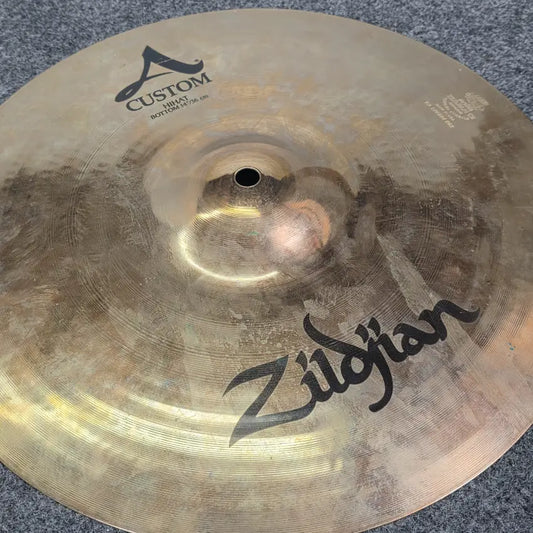 Used Zildjian A Custom Hi Hat Cymbals 14" - Good - Drum Center Of Portsmouth
