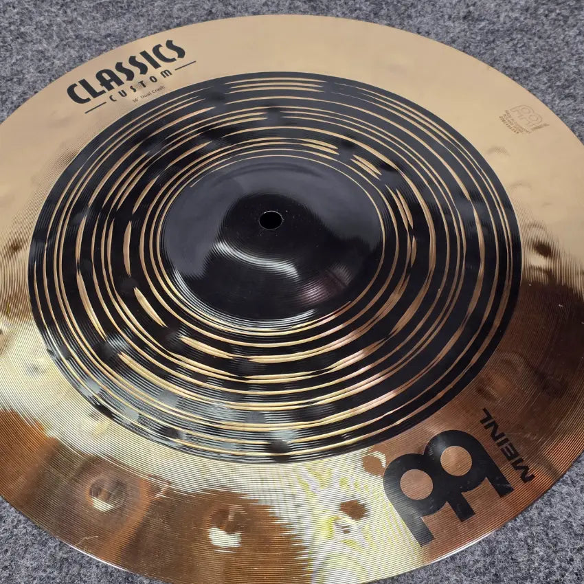 Used Meinl Classics Custom Dual Crash Cymbal 16 - Very Good - Drum Center Of Portsmouth