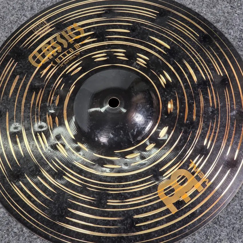 Used Meinl Classics Custom Dark Hi Hat Cymbals 14 - Good - Drum Center Of Portsmouth