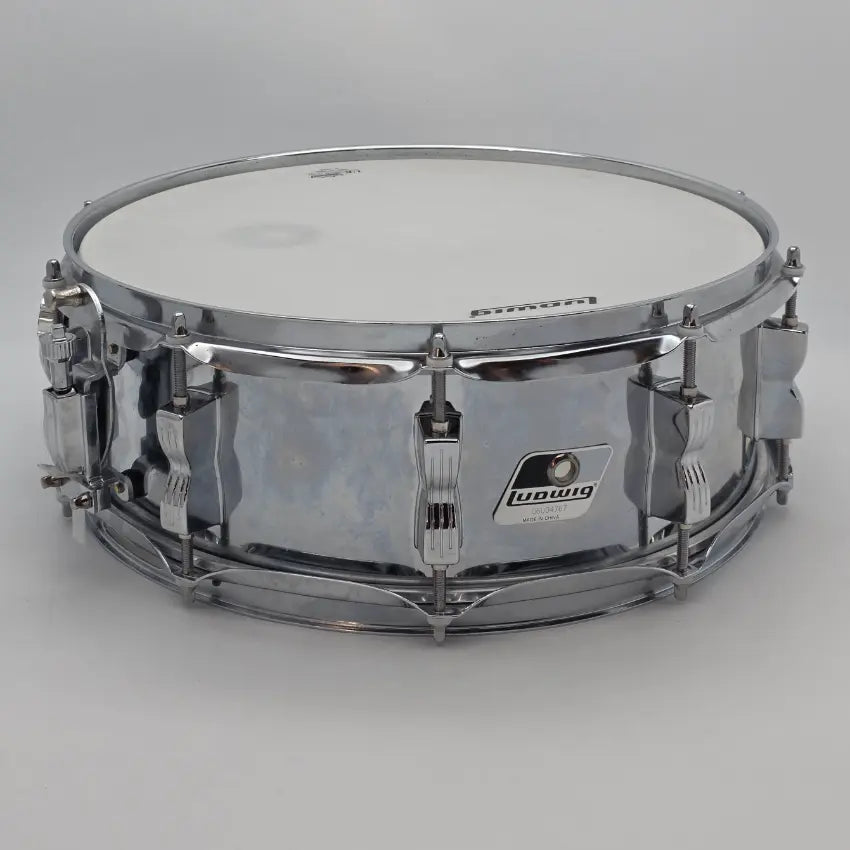 Used Ludwig Chrome Over Steel Snare Drum 14x5 - Good - Drum Center Of Portsmouth