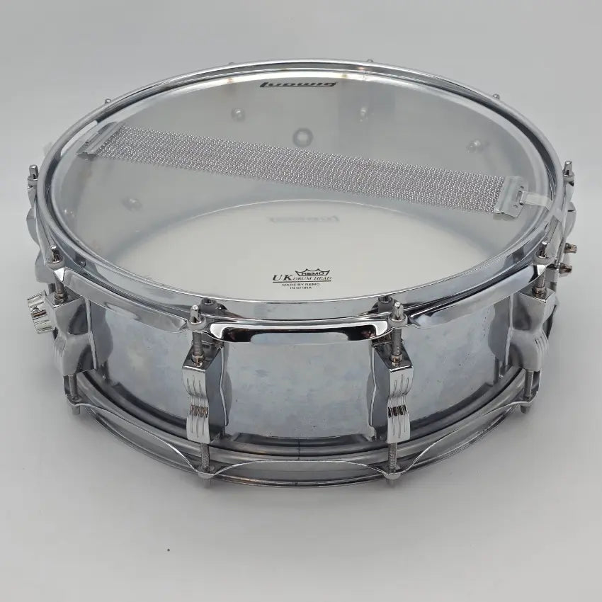Used Ludwig Chrome Over Steel Snare Drum 14x5 - Good - Drum Center Of Portsmouth