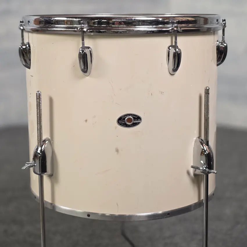 Used Slingerland Concert Tom Set 10/12/13/16 White - Very Good - Drum Center Of Portsmouth