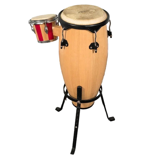 Used Schalloch Conga 10" & Bongo 6" w/Stand - Fair - Drum Center Of Portsmouth