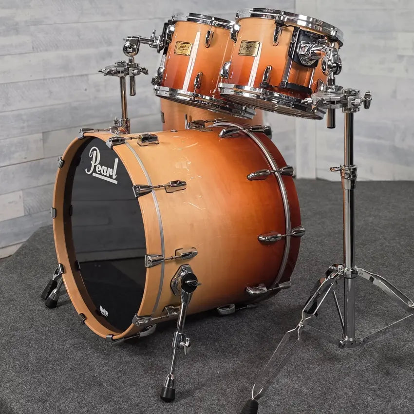 Used Pearl Masters Custom MRX 4pc Drum Set Sunrise Fade - Good - Drum Center Of Portsmouth