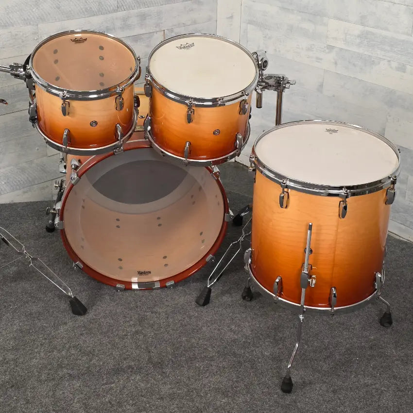 Used Pearl Masters Custom MRX 4pc Drum Set Sunrise Fade - Good - Drum Center Of Portsmouth