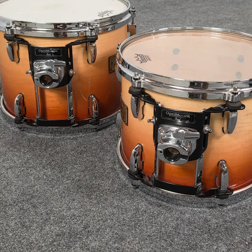 Used Pearl Masters Custom MRX 4pc Drum Set Sunrise Fade - Good - Drum Center Of Portsmouth