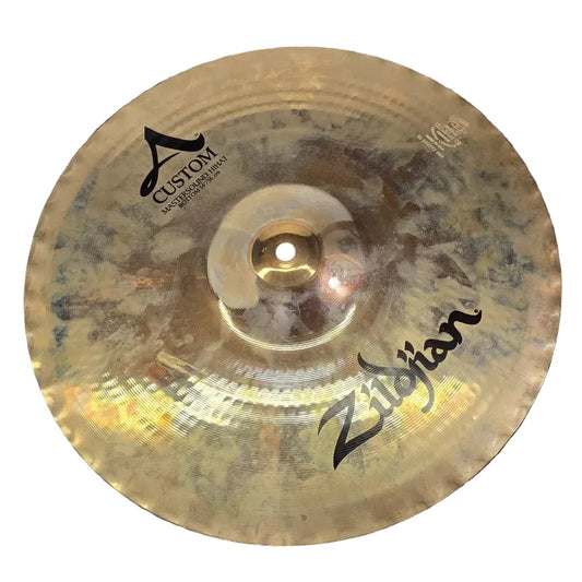 Used Zildjian A Custom Mastersound Hi Hat Cymbals 14 - Good - Drum Center Of Portsmouth