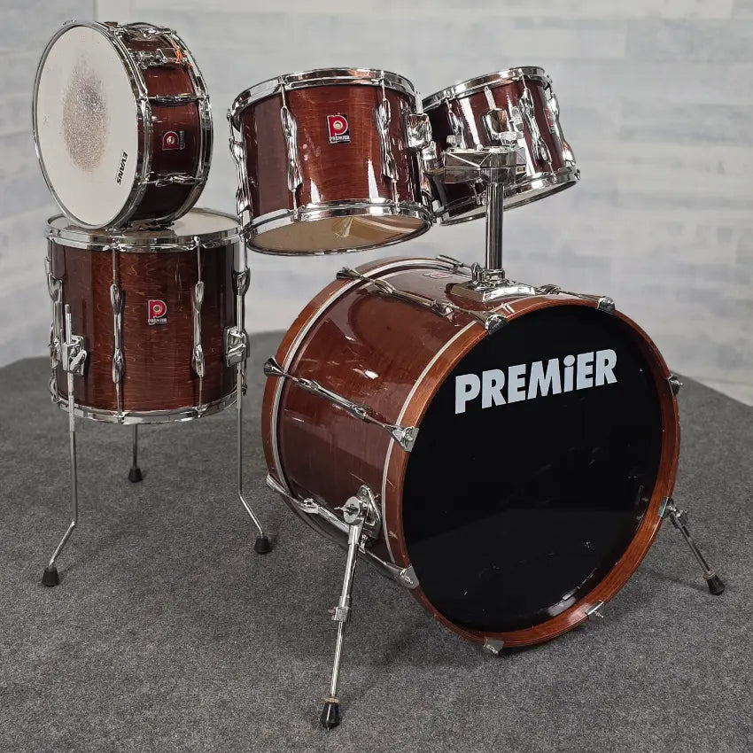 Used Premier 5pc Drum Set Walnut Gloss - Good - Drum Center Of Portsmouth