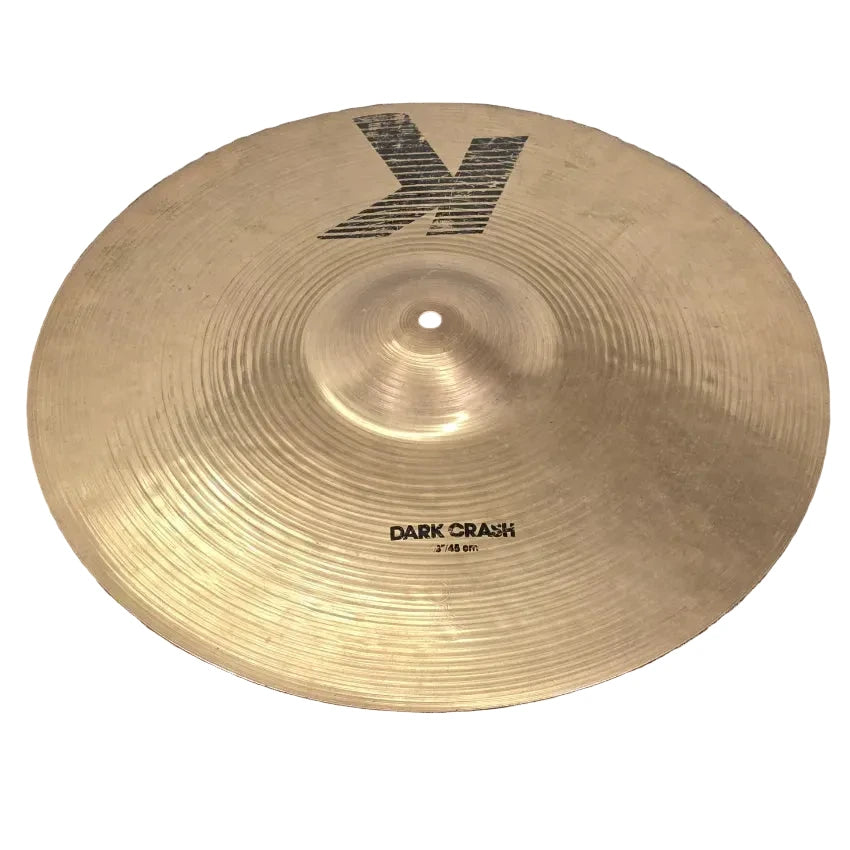 Used Zildjian K Brilliant Dark Crash Cymbal 18 - Good - Drum Center Of Portsmouth