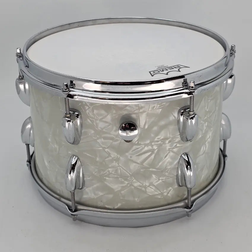 Used Vintage 70s Slingerland Rack Tom White Marine Pearl 12x8 - Good - Drum Center Of Portsmouth
