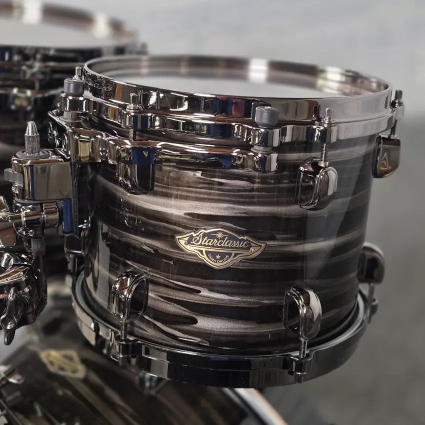 Used Tama Starclassic Walnut/Birch 4pc Drum Set Lacquered Charcoal Oyster - DCP Exclusive! - Very Good - Drum Center Of Portsmouth