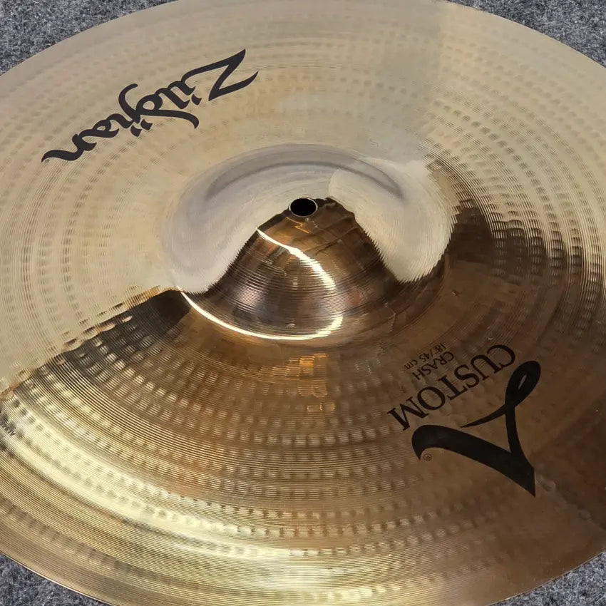 Used Zildjian A Custom Crash Cymbal 18 - Very Good - Drum Center Of Portsmouth