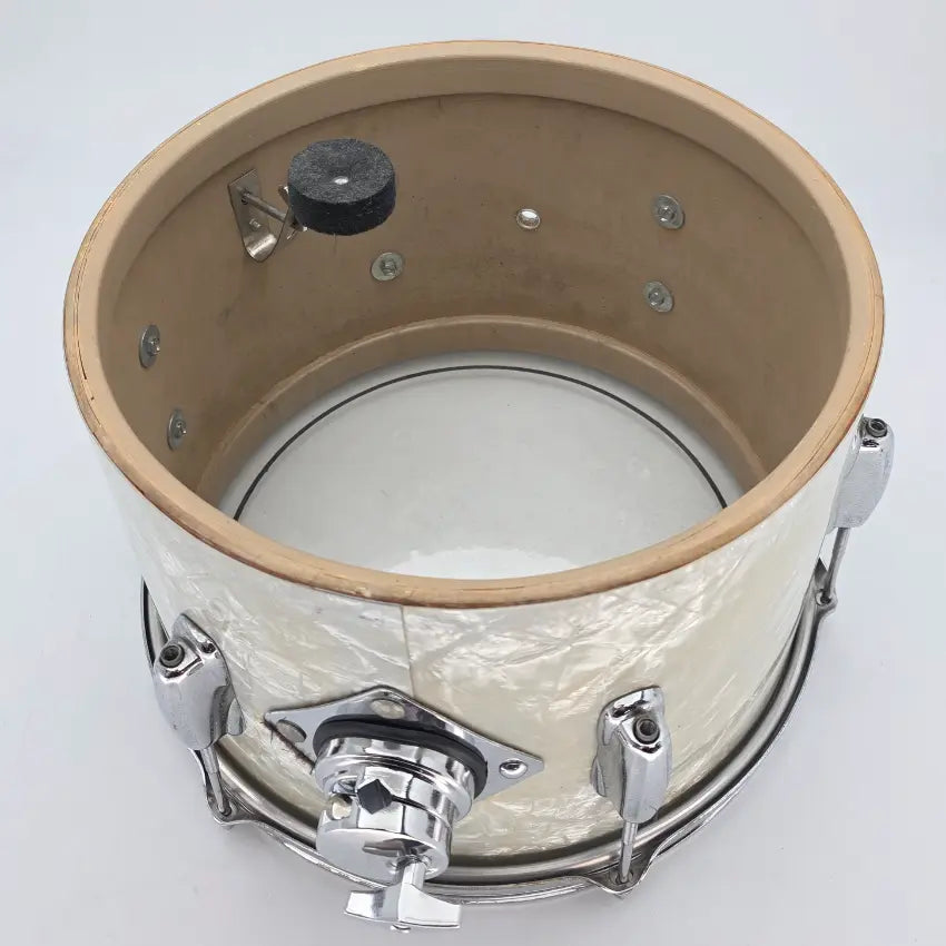 Used Vintage Slingerland Tom White Marine Pearl 12x8 - Good - Drum Center Of Portsmouth