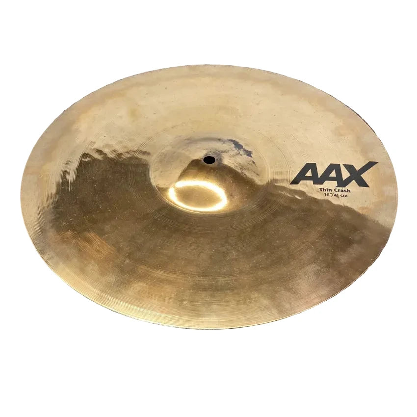 Used Sabian AAX Thin Crash Cymbal 16" Brilliant - Very Good - Drum Center Of Portsmouth