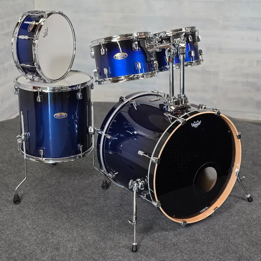 Used Pearl Decade Maple 5pc Drum Set Kobalt Blue - Very Good - Drum Center Of Portsmouth