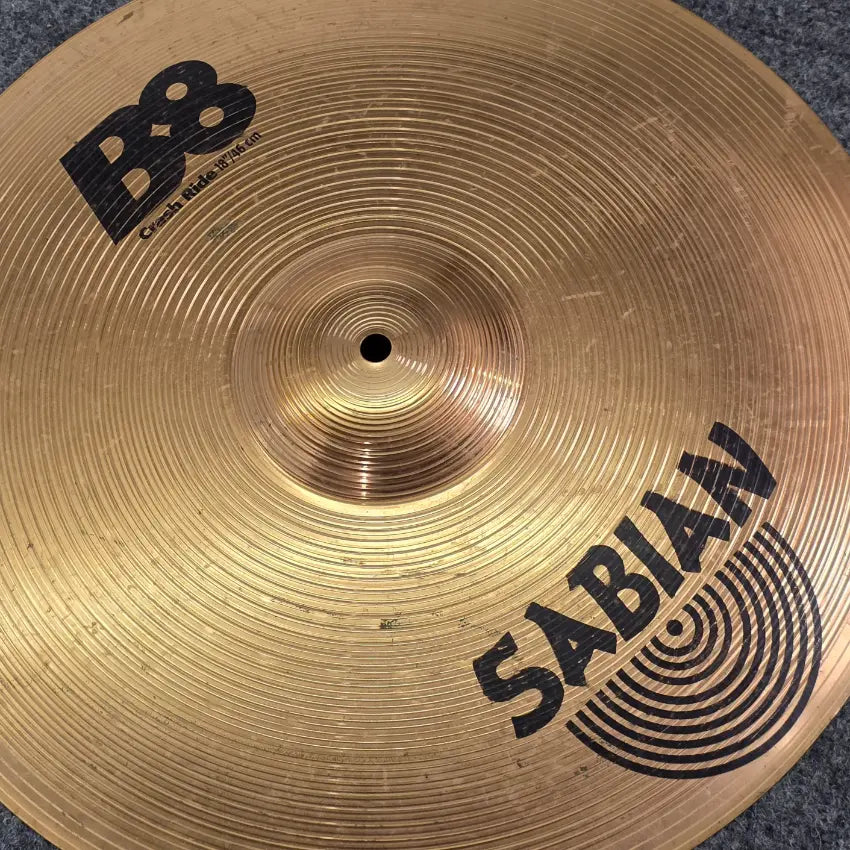 Used Sabian B8 Crash Ride Cymbal 18" - Fair - Drum Center Of Portsmouth