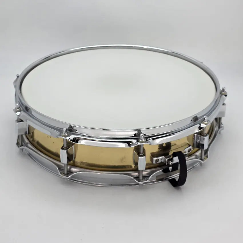 Used Pearl Brass Shell Piccolo Snare Drum 14x3.5 - Good - Drum Center Of Portsmouth