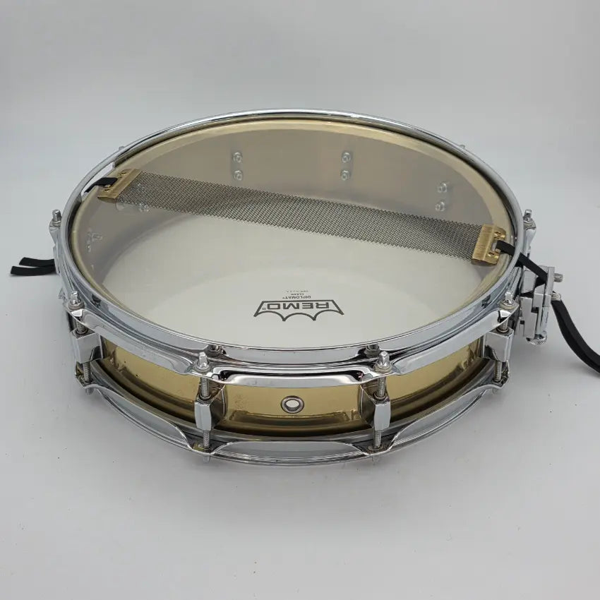 Used Pearl Brass Shell Piccolo Snare Drum 14x3.5 - Good - Drum Center Of Portsmouth